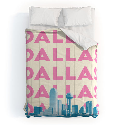 carolineellisart Dallas 3 Comforter