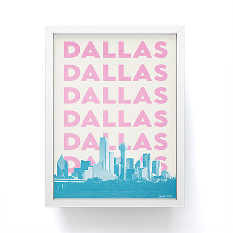 carolineellisart Dallas 3 Framed Mini Art Print