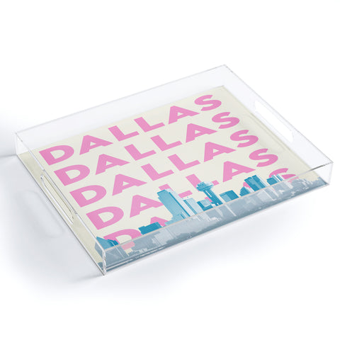 carolineellisart Dallas 3 Acrylic Tray