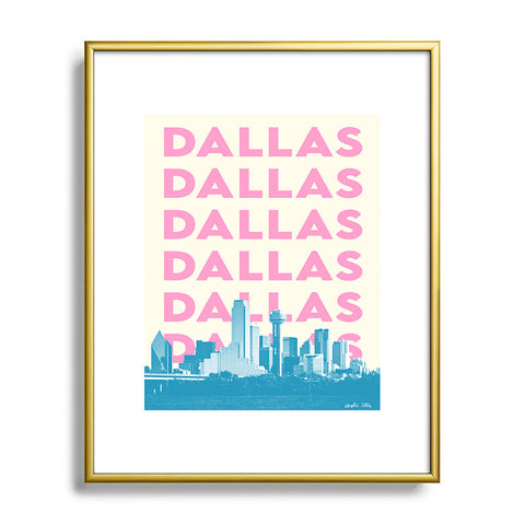 carolineellisart Dallas 3 Metal Framed Art Print
