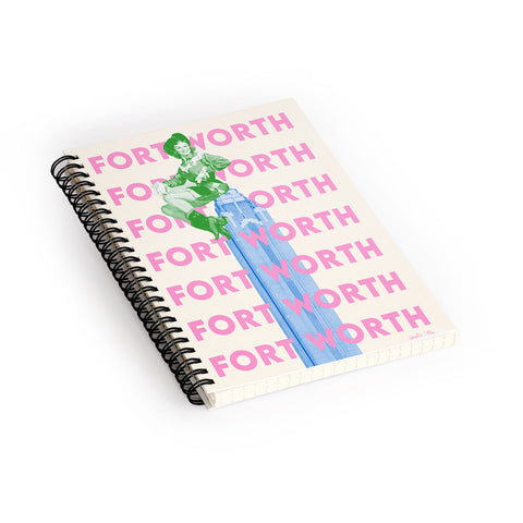carolineellisart Fort Worth Girl 2 Spiral Notebook
