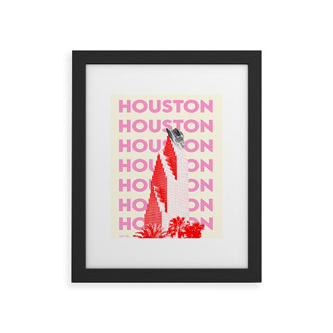 carolineellisart Houston I Framed Art Print