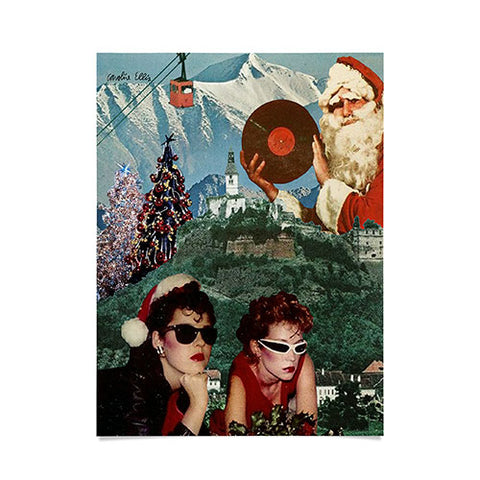 carolineellisart Rockin Around the Christmas Tree Poster