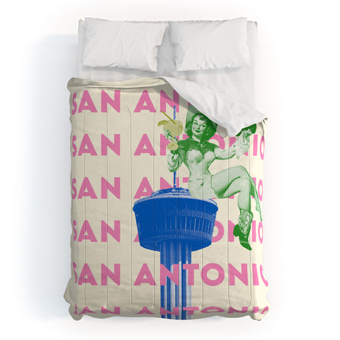 carolineellisart San Antonio Girl Comforter