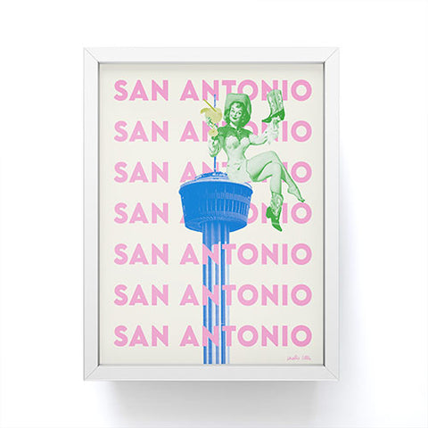 carolineellisart San Antonio Girl Framed Mini Art Print