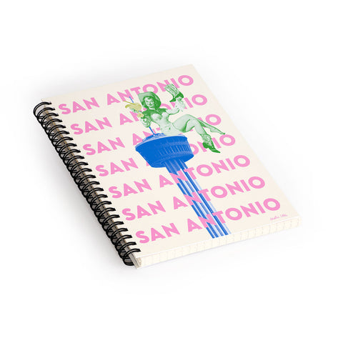 carolineellisart San Antonio Girl Spiral Notebook
