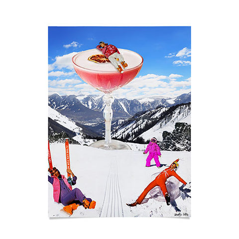 carolineellisart Skis in the Clouds Poster