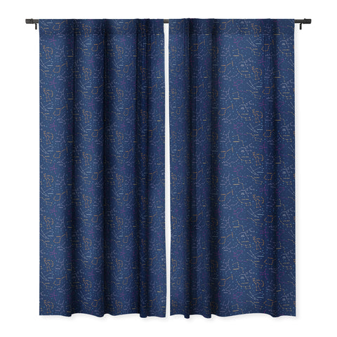 carriecantwell Constellations I Blackout Window Curtain