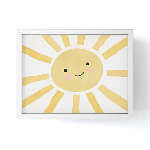 carriecantwell Happy Sun I Framed Mini Art Print