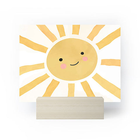 carriecantwell Happy Sun I Mini Art Print