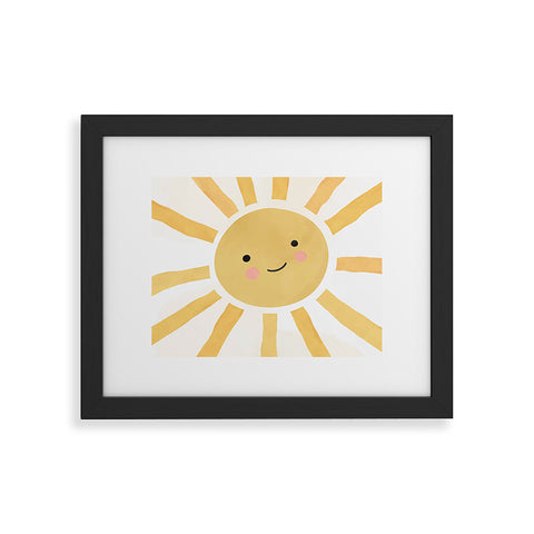 carriecantwell Happy Sun I Framed Art Print