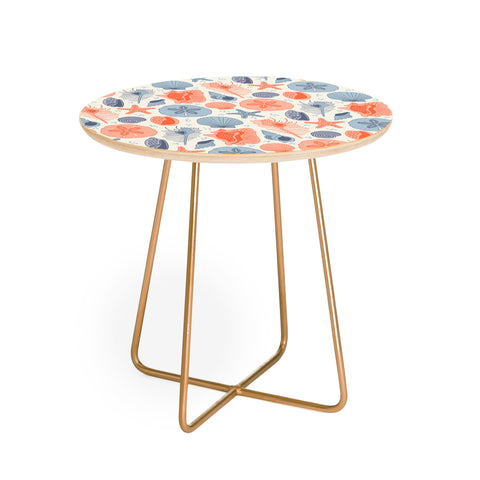 carriecantwell She Sells Seashells I Round Side Table