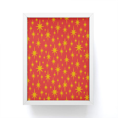 carriecantwell Sparkling Stars Framed Mini Art Print