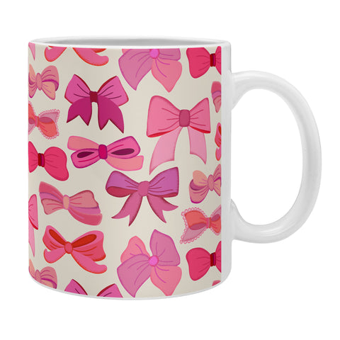 carriecantwell Vintage Pink Bows Coffee Mug