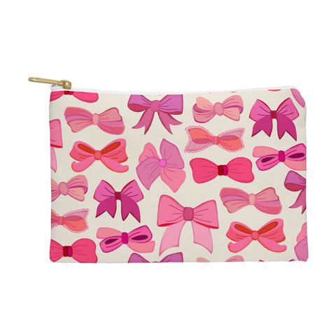 carriecantwell Vintage Pink Bows Pouch