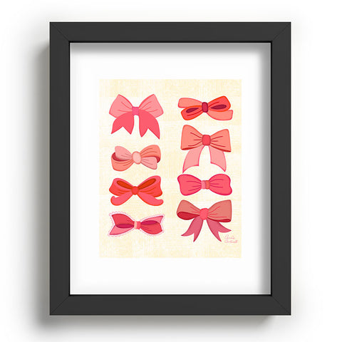 carriecantwell Vintage Pink Bows I Recessed Framing Rectangle