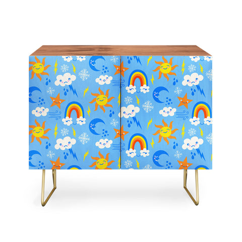 carriecantwell Whimsical Weather Credenza