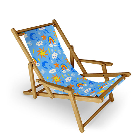 carriecantwell Whimsical Weather Sling Chair