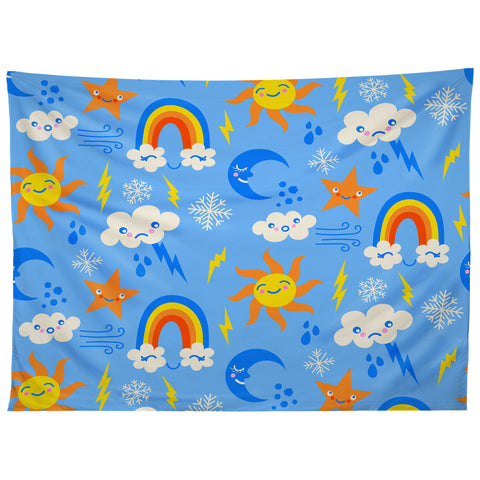 carriecantwell Whimsical Weather Tapestry