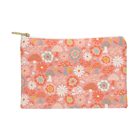 carriecantwell Wild Woodland Floral Mushroom Pouch