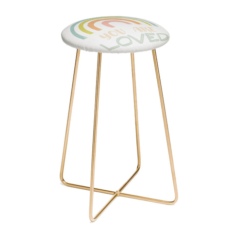 carriecantwell You Are Loved II Counter Stool