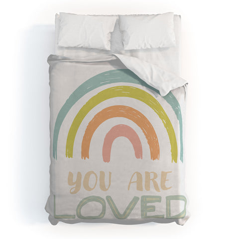 carriecantwell You Are Loved II Duvet Cover