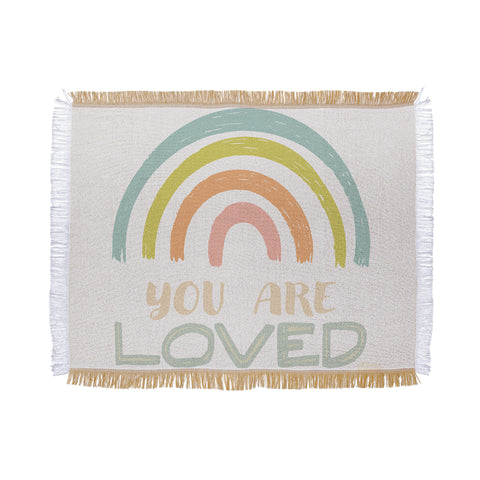 carriecantwell You Are Loved II Throw Blanket
