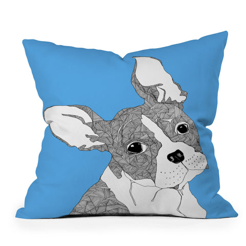 Casey Rogers Frenchy Outdoor Throw Pillow