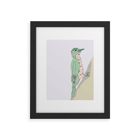 Casey Rogers woodpecker Framed Art Print