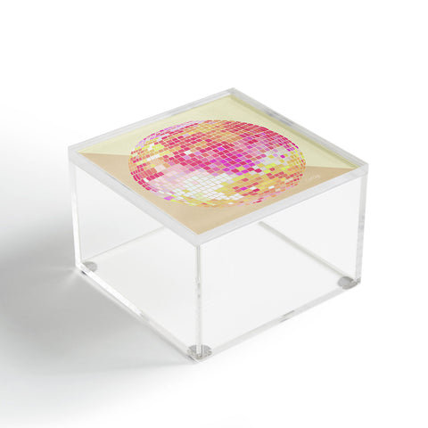 Cat Coquillette Disco Ball Pink Ombre Acrylic Box