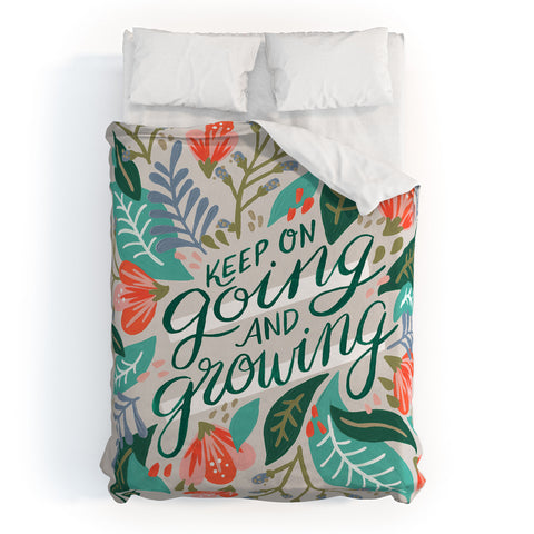 Cat Coquillette Keep on Going and Growing Duvet Cover