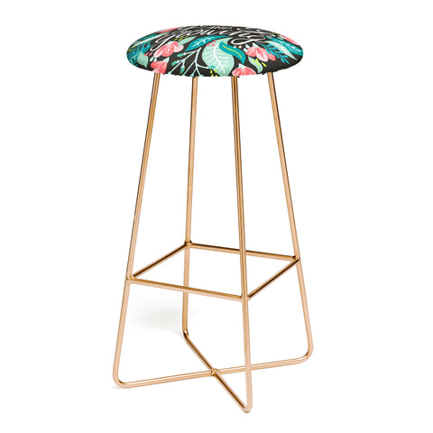 Cat Coquillette Keep on Going Growing Pink Bar Stool