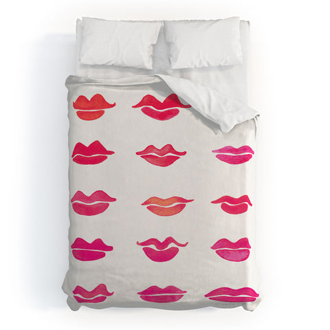 Cat Coquillette Kiss Collection Duvet Cover