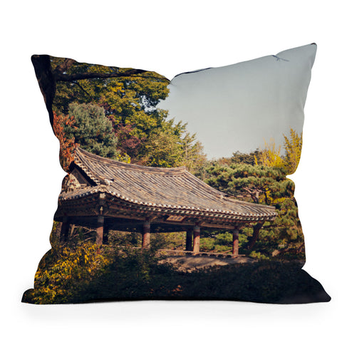 Catherine McDonald Autumn In Asia 2 Outdoor Throw Pillow