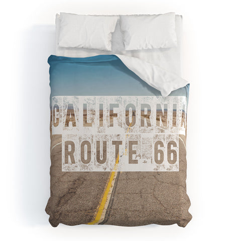 Catherine McDonald California Route 66 Duvet Cover
