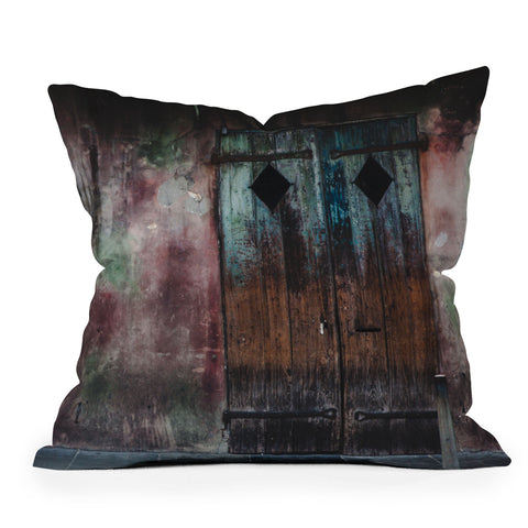 Catherine McDonald New Orleans x French Quarter Outdoor Throw Pillow