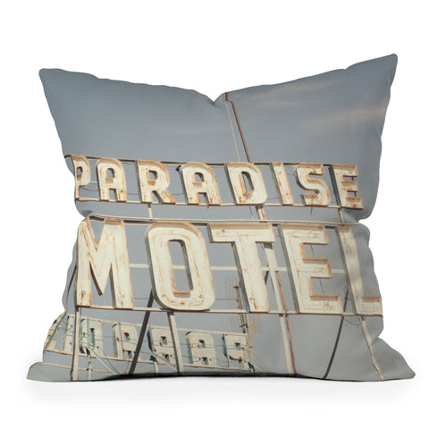 Catherine McDonald Paradise Motel Outdoor Throw Pillow