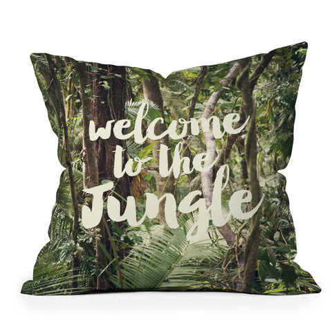 Catherine McDonald Welcome to the Jungle Outdoor Throw Pillow
