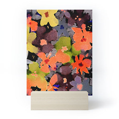 CayenaBlanca Abstract Flowers Mini Art Print