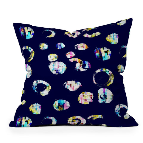 CayenaBlanca Drops of color Outdoor Throw Pillow