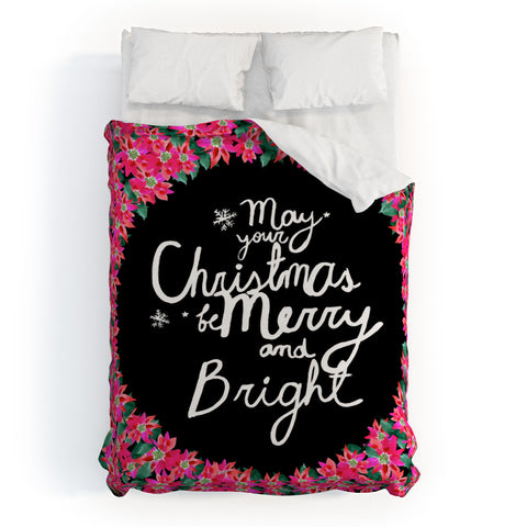 CayenaBlanca May your Christmas be Merry and Bright Duvet Cover
