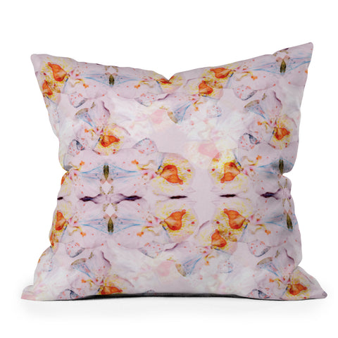 CayenaBlanca Orchid 2 Outdoor Throw Pillow