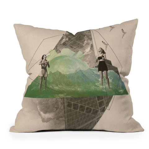 Ceren Kilic Birds 2 Outdoor Throw Pillow
