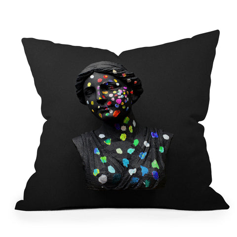 Chad Wys When She Thought of Stars Outdoor Throw Pillow