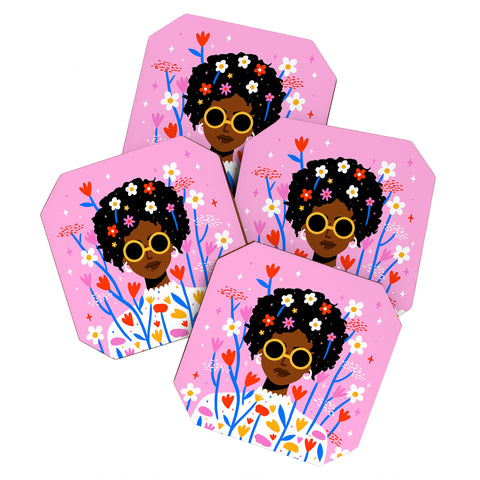 Charly Clements Bloom Where You Are Planted 1 Coaster Set