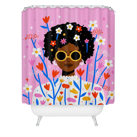 Charly Clements Bloom Where You Are Planted 1 Shower Curtain