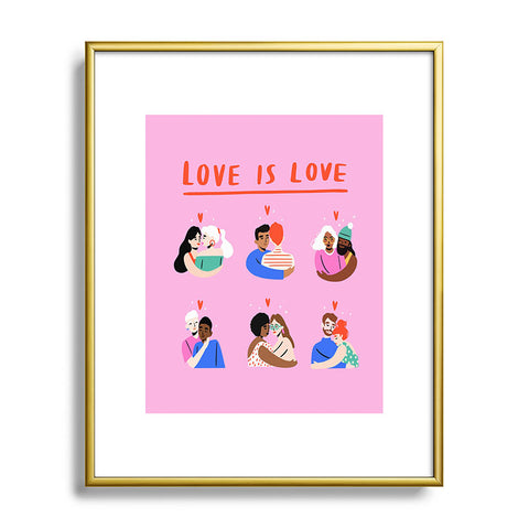 Charly Clements Love is Love 1 Metal Framed Art Print