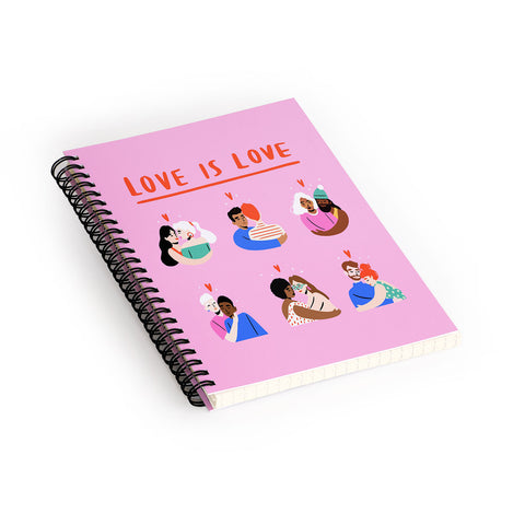Charly Clements Love is Love 1 Spiral Notebook