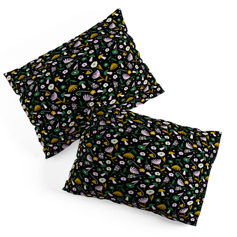 Charly Clements Magic Mushroom Forest Pattern Pillow Shams