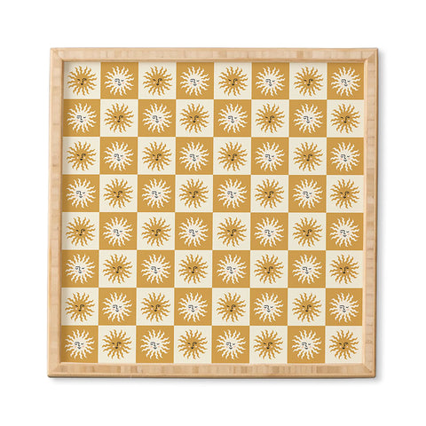 Charly Clements Vintage Checkered Sunshine Framed Wall Art